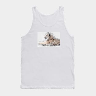 Tiger Wild Animal Safari Africa Feline Jungle_ Tank Top